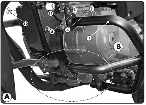 Givi TN1142 Gmole osłony silnika Honda CB 125 09 14 CB 125F 15 20