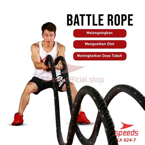 Jual KODE H79T SPEEDS Tali Fitness Battling Ropes Gym Waves Rope