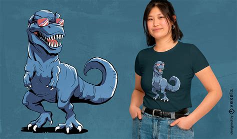 Descarga Vector De Dise O De Camiseta T Rex Con Gafas De Sol