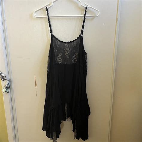 Old Free People Black Lace Dress Reminds Me Of Depop