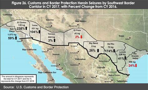 Maps, charts show how drugs make their way across the border into Texas, US