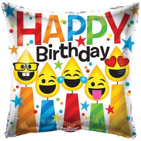 Emoji Candles Birthday Balloon | LebanonGifts