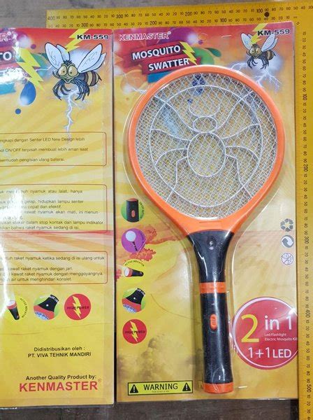 Jual Kenmaster Raket Nyamuk Listrik In Mosquito Senter Led Stark Di