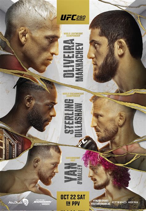 Marcel Dorff On Twitter Official Posters UFC280 Vertical And