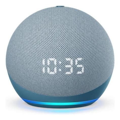 Amazon Echo Dot Alexa 5 Geração Relogio Azul Amazon alexa Smart