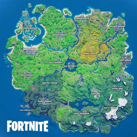 Fortnite Chapter 2 Season 4 Map Pleasant Park Is Now Dooms Domain Sentinel Graveyard