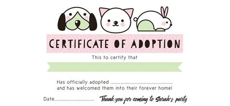 Fascinating Toy Adoption Certificate Template – Sparklingstemware