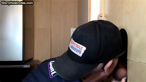 Barebacked Gloryhole DILF Sucks BFs Cock In Amateur Video