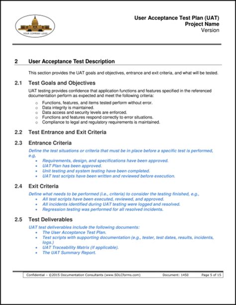 Sdlcforms User Acceptance Test Plan Uat