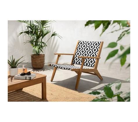 Fauteuil Bas En Bois D Acacia Fsc Et En R Sine Tress E Personne