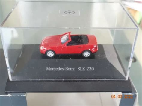 Herpa Mercedes Benz Slk Cabrio Mit Hardtop Rot Modell Ovp