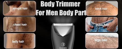 Enssu Body Hair Trimmer For Men With Light Ball Trimmer