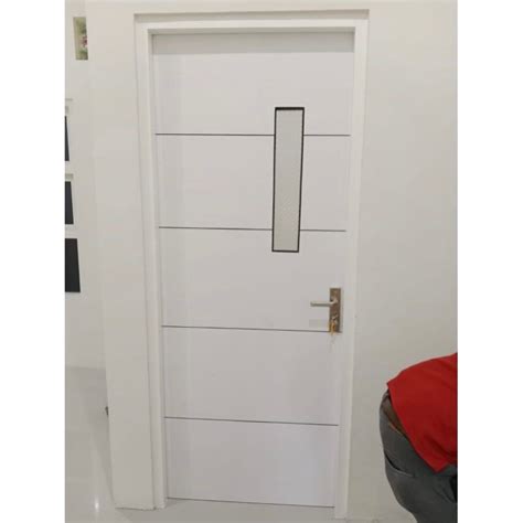 Jual PINTU MINIMALIS HDF MODERN SET KUSEN ALMINI PINTU UTAMA PINTU