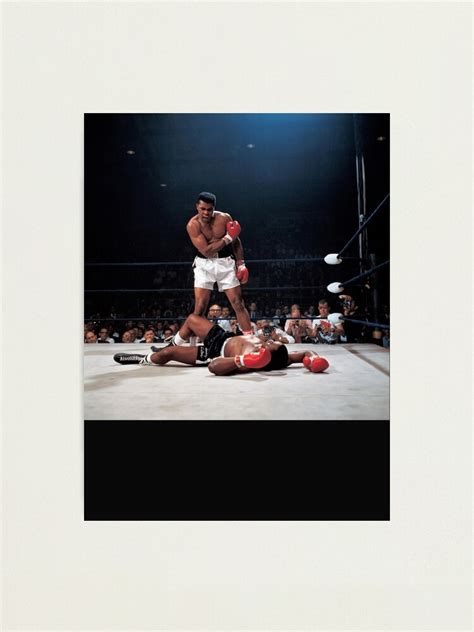 "Muhammad Ali knockout Sonny Liston Fight Poster Design Poster E ...