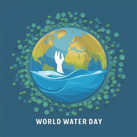 Premium Vector World Water Day Vector Background