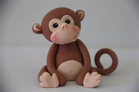 Banana Cream Birthday Cake With Handmade Fondant Monkey Topper Artofit