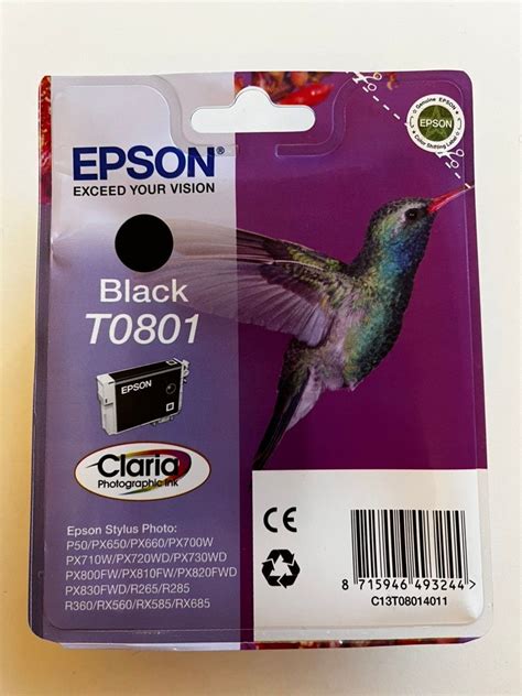 Blekk Epson Black T0801 FINN Torget