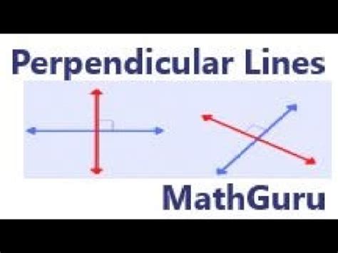 How to Identify Perpendicular Lines - YouTube 