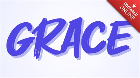 Grace Font Text Effect Generator