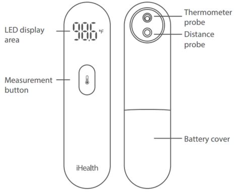 IHealth PT3SBT Wireless No Touch Forehead Thermometer User Manual