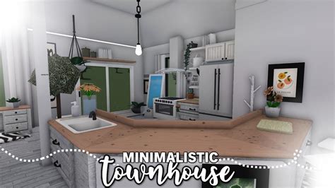 Bloxburg Minimalistic Townhouse K L Tour Speedbuild Youtube