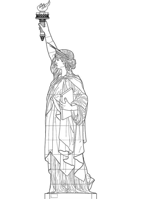 Statue Of Liberty Side View Coloring Pages