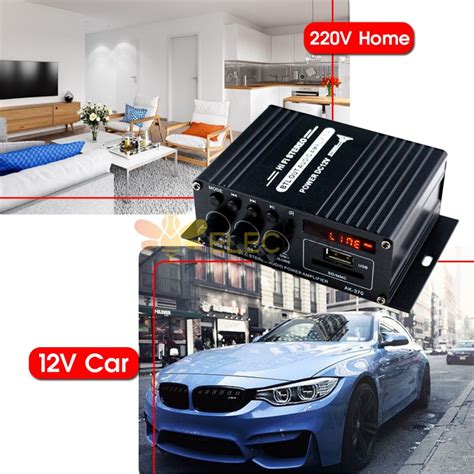 Ak W Dc V Ac V Remote Control Bluetooth Hifi Home Car