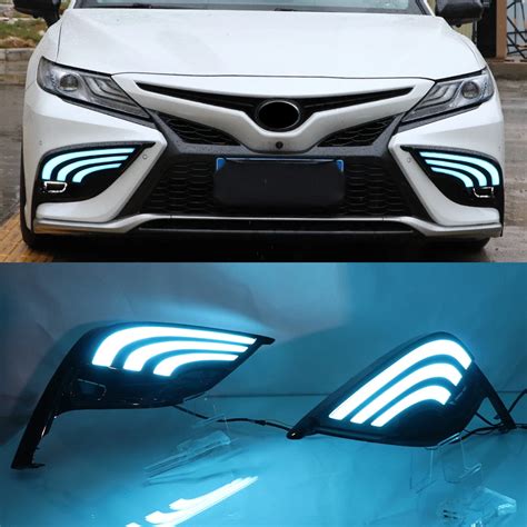 Pcs Led Daytime Running Light For Toyota Camry Dynamic Turn