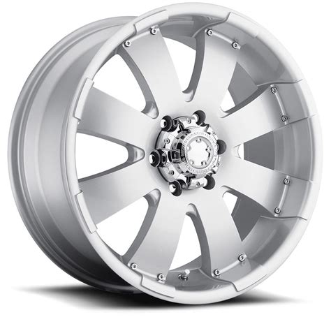 Ultra Wheel Company 243-7863S Ultra Wheel 243 Mako Silver Wheels ...