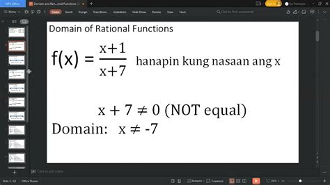 Domain Of Rational Functions Youtube