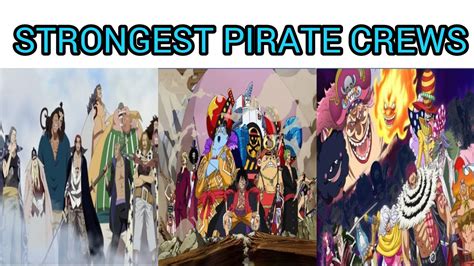 Strongest PIRATE CREWS In ONE PIECE RANKED YouTube