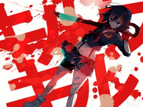 Anko Kirikiri Black Eyes Black Hair Kill La Kill Matoi Ryuuko Navel