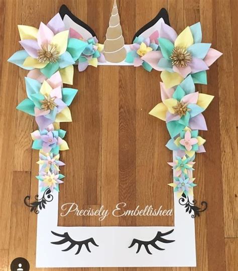 DIY Unicorn Photo Booth Frame Castle Random