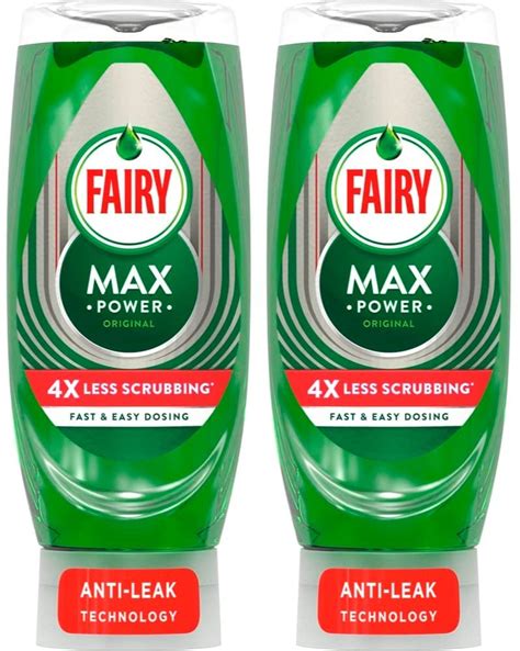 Fairy Max Power Original Washing Up Liquid Pack Of Two 2 X 640 Ml