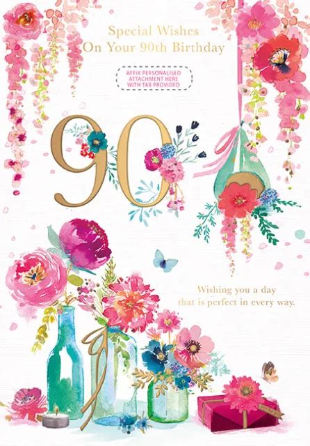 Special 90th Birthday Card Friend Sister Mum Wife Auntie Gran Or Nan £3