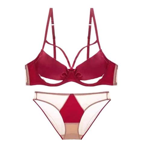 Hot Sales Women S Silk Lingerie Set Quick Dry Padded Bra With Adjustable Straps Sexy Seamless