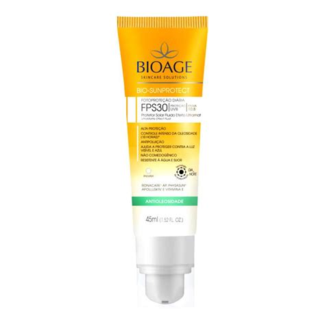 Protetor Solar Bioage Bio Sunprotect Fluido Ultramate Fps 30