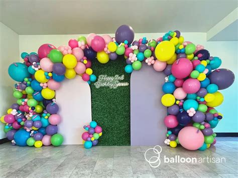 Birthday Balloon Arch and Decor