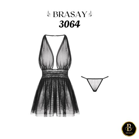 Jual Brasay Lingerie Model Sleepwear V Neck Shopee Indonesia