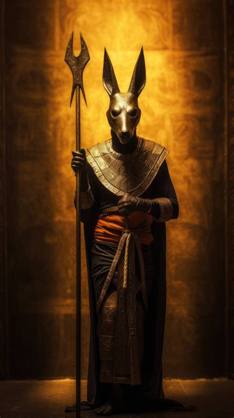 A mystifying portrayal of Anubis, the ancient Egyptian god of ...