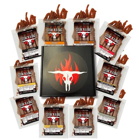 Beef Jerky Lovers Variety Pack Jerky Tbox Runnin Wild Foods