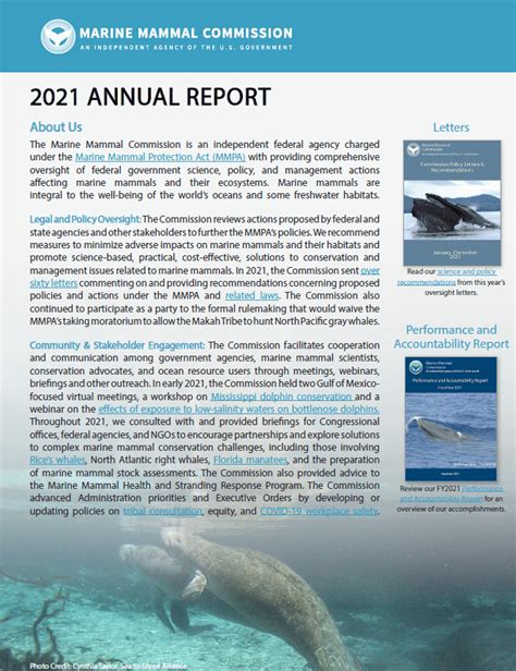 Annual Reports Marine Mammal Commission