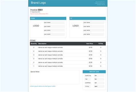 Receipt Html Template Bootstrap Newest Customizable Receipt Templates