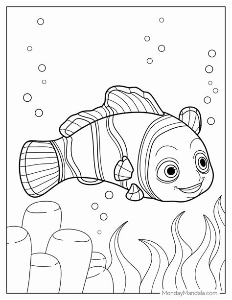 28 Finding Nemo Coloring Pages (Free PDF Printables) | Finding nemo ...