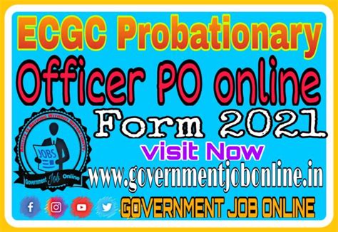 Ecgc Probationary Officer Po Online Form 2021 Apply Now Fast