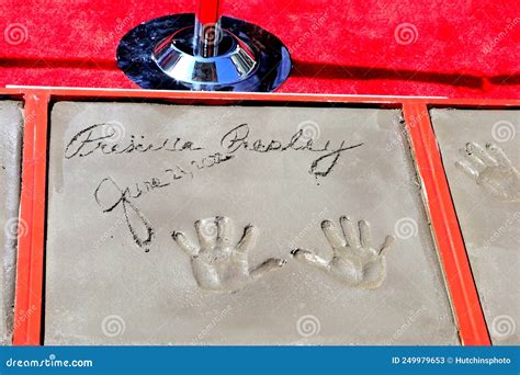 Handprint Ceremony Honoring Priscilla Presley Lisa Marie Presley And