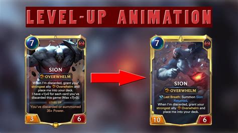 Sion Level Up Animation Legends Of Runeterra YouTube