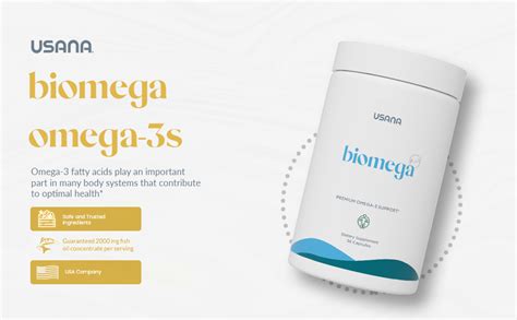 Usana Biomega Fish Oil Supplement With Omega 3 Fatty Acids