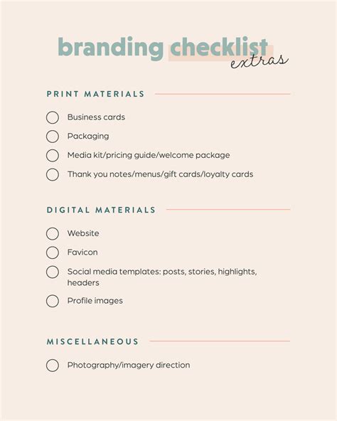 The Complete Branding Checklist Artofit