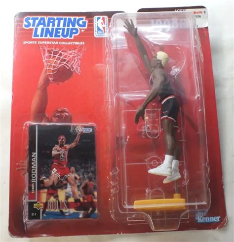 Dennis Rodman Starting Lineup Nba Chicago Bulls Kenner Figure Eur